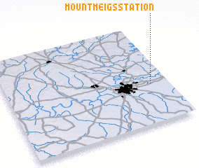 3d view of Mount Meigs Station