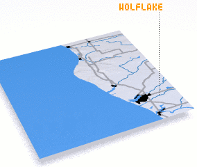 3d view of Wolf Lake