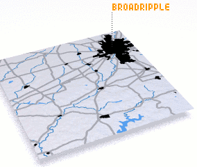 3d view of Broad Ripple