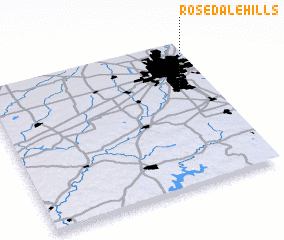 3d view of Rosedale Hills