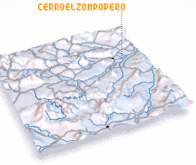 3d view of Cerro El Zompopero