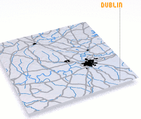 3d view of Dublin