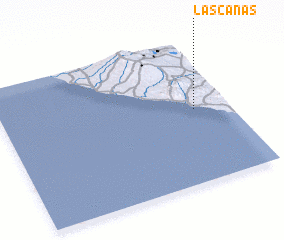 3d view of Las Cañas