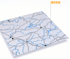 3d view of Iberia