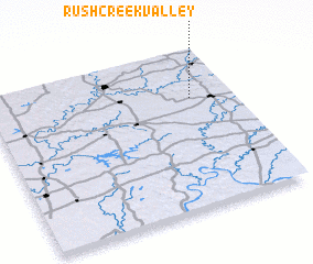 3d view of Rush Creek Valley