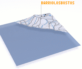 3d view of Barrio Los Bustos