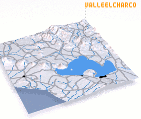 3d view of Valle El Charco