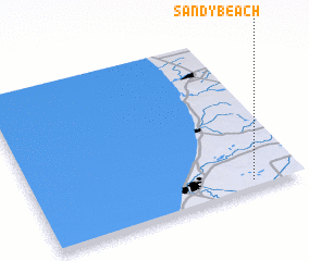 3d view of Sandy Beach