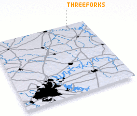 3d view of Three Forks