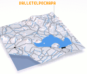 3d view of Valle Telpochapa