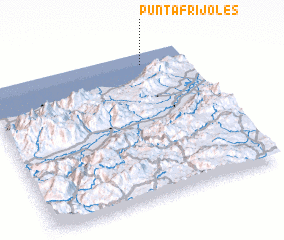 3d view of Punta Frijoles