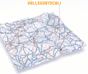 3d view of Valle Guayucalí