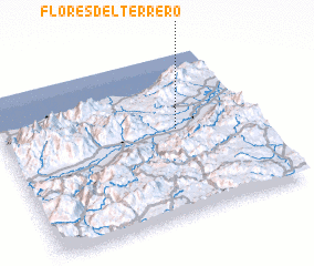 3d view of Flores del Terrero