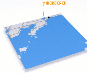 3d view of Minor Beach