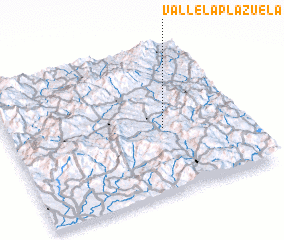 3d view of Valle La Plazuela