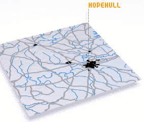 3d view of Hope Hull