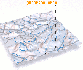 3d view of Quebrada Larga