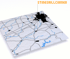 3d view of Stines Mill Corner