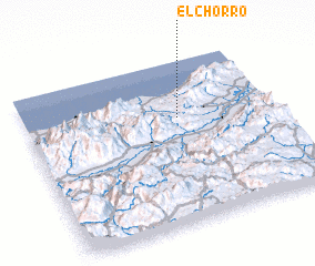 3d view of El Chorro