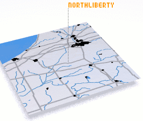 3d view of North Liberty