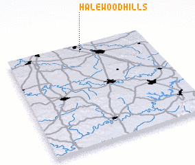 3d view of Halewood Hills