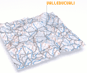 3d view of Valle Ducualí