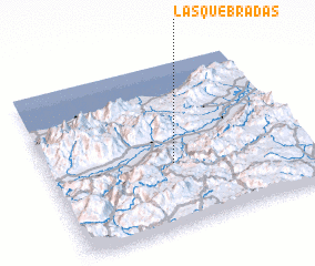 3d view of Las Quebradas