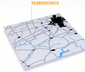 3d view of New Brunswick