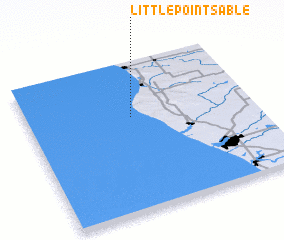3d view of Little Point Sable