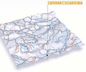 3d view of San Marcos Arriba