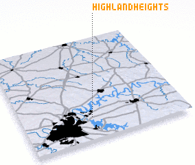 3d view of Highland Heights