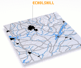 3d view of Echols Hill