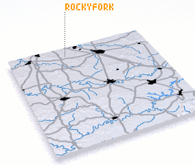 3d view of Rocky Fork