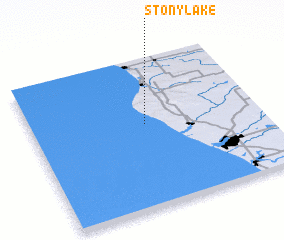 3d view of Stony Lake