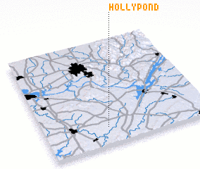 3d view of Holly Pond