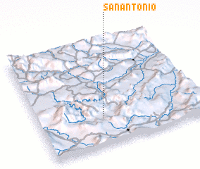 3d view of San Antonio