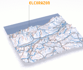 3d view of El Corazón