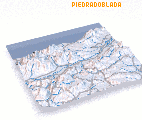 3d view of Piedra Doblada