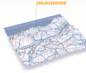 3d view of San José Arriba