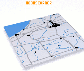 3d view of Hooks Corner