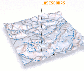 3d view of Las Escobas