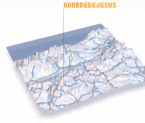 3d view of Nombre de Jesús