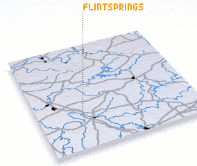 3d view of Flint Springs