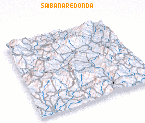 3d view of Sabana Redonda