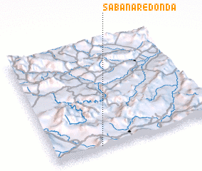 3d view of Sabana Redonda