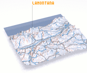 3d view of La Montaña