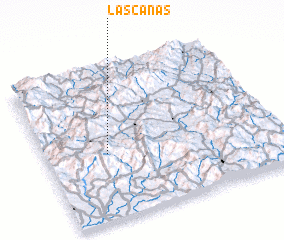 3d view of Las Cañas