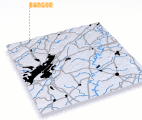 3d view of Bangor