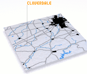 3d view of Cloverdale