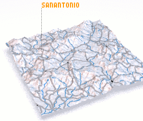 3d view of San Antonio